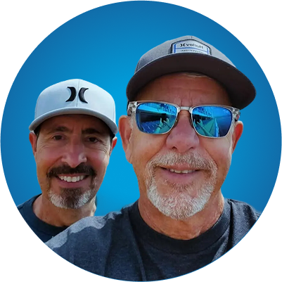 Image of Randy with his husband and caregiver, Tim Image of Randy with his husband and caregiver, Tim