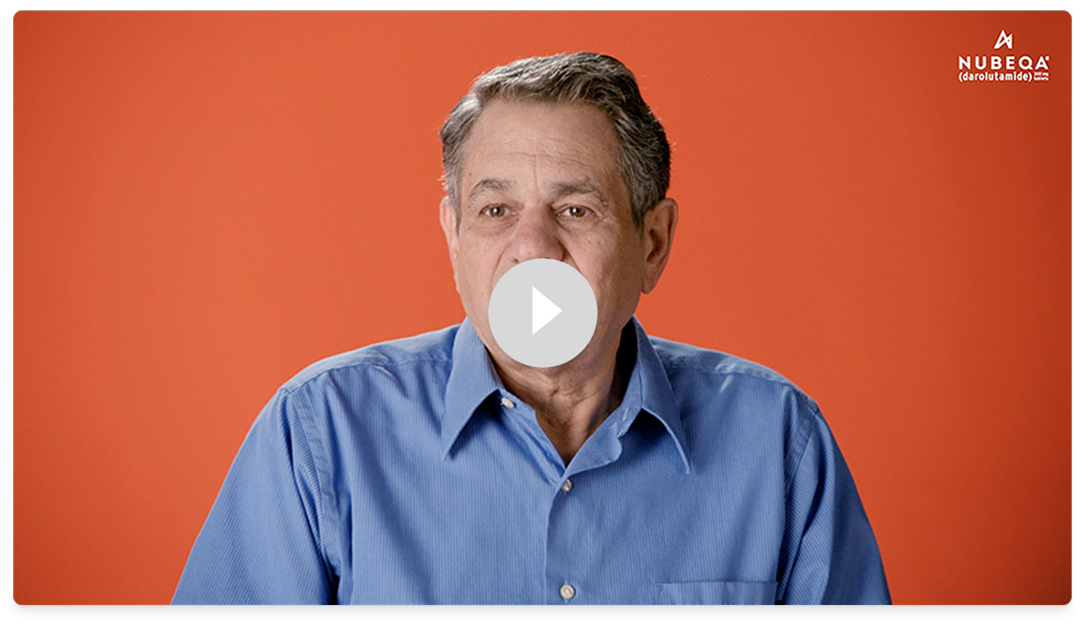 Thumbnail image for video of Steve’s treatment journey with NUBEQA (darolutamide)