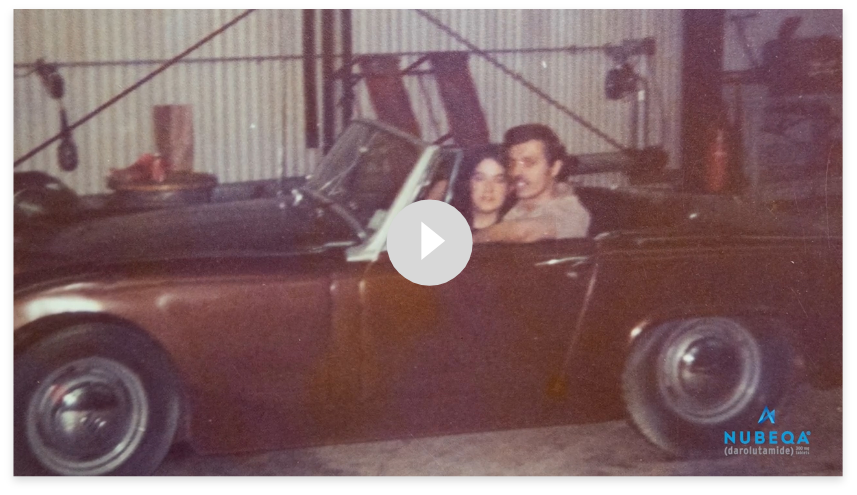 Thumbnail of video of Dick and Jan’s treatment journey using Nubeqa (darolutamide)